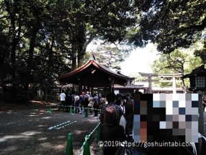 明治神宮の御朱印の混雑状態